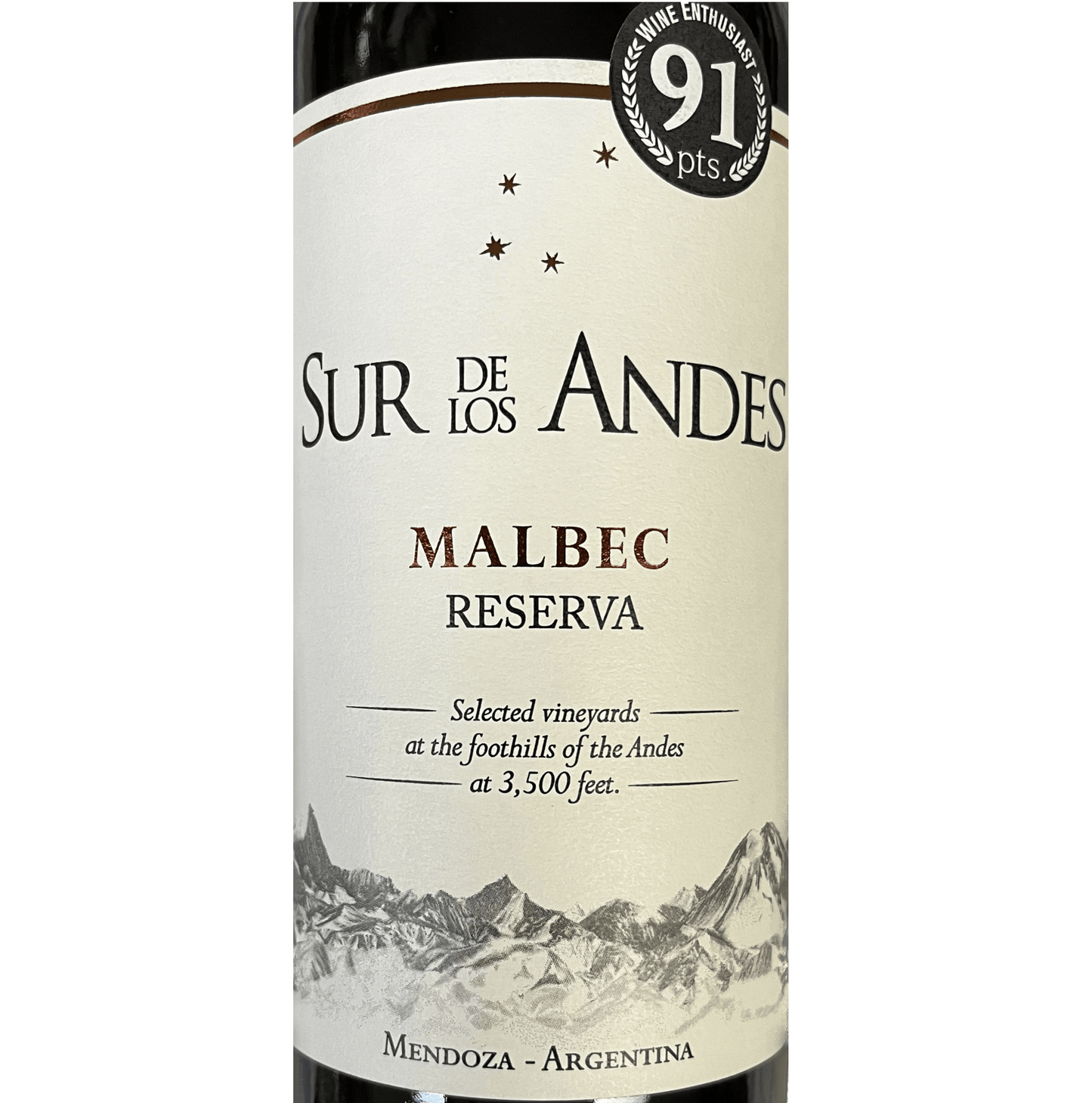 2021 Sur de Los Andes, Reserva Malbec, Argentina