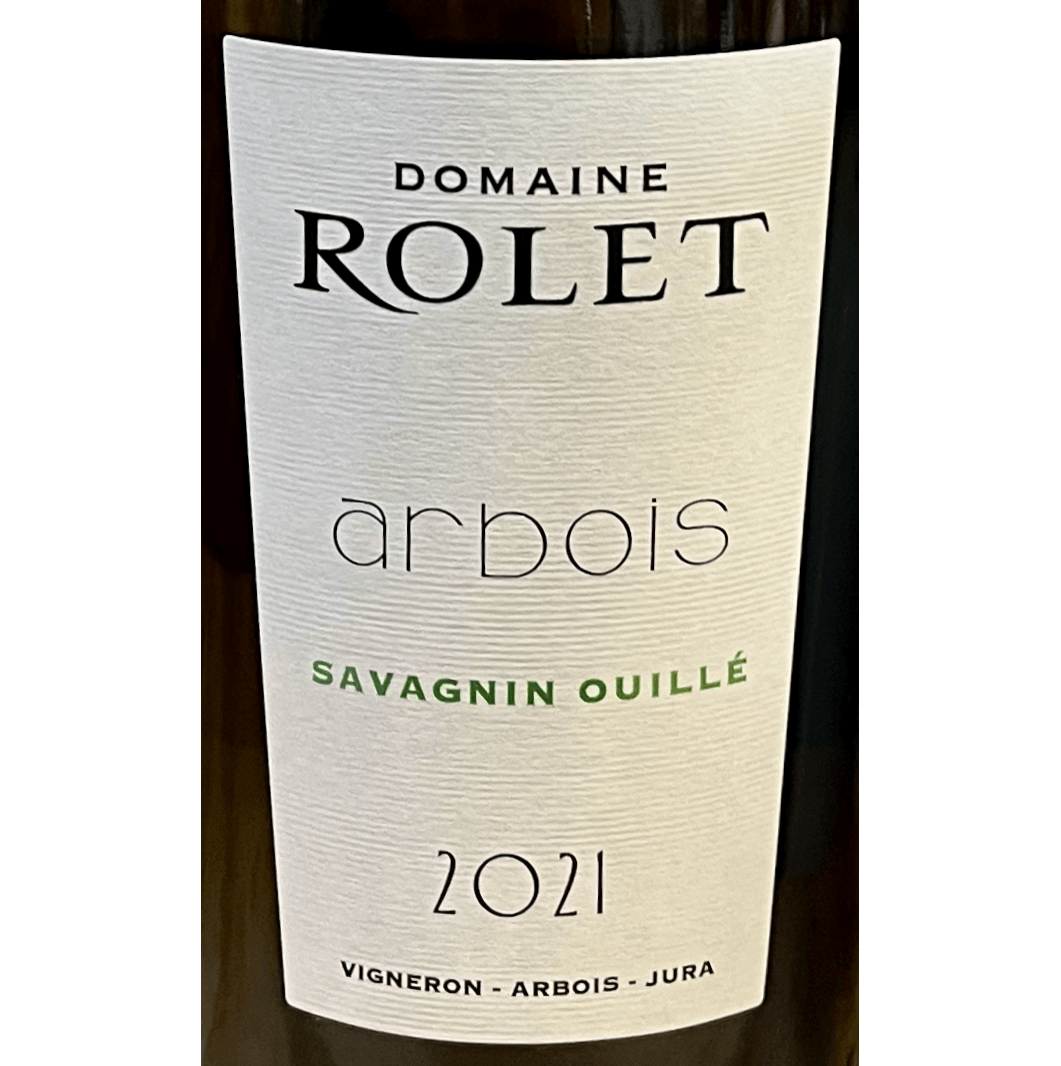 2021 Domaine Rolet Arbois Nature Ouillé Savagnin - White