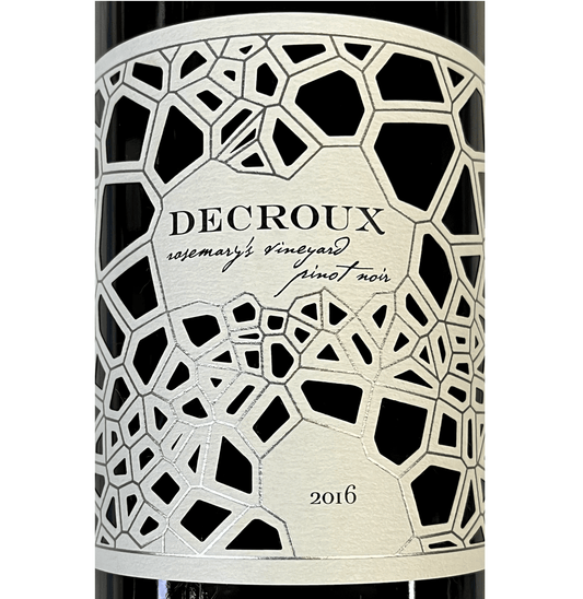 2016 Decroux Rosemary Vineyard Arroyo Pinot Noir