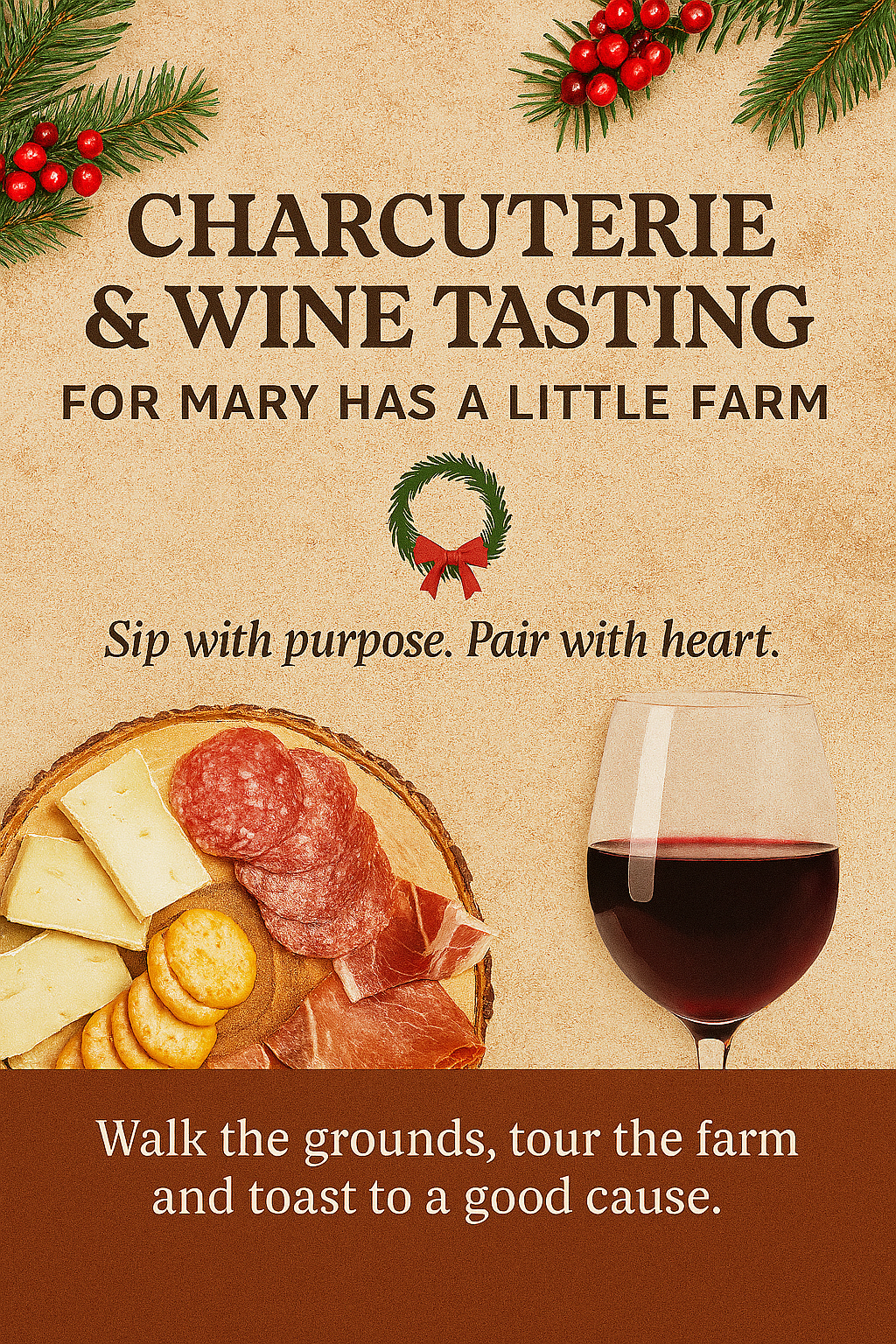 Time for Wine at Mary has a little farm December 18th 2025