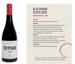 2018  Alta Pavina  Estate Citius  Pinot Noir